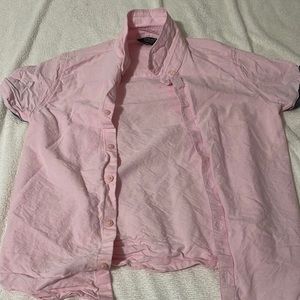 Pink button up shower sleeve
